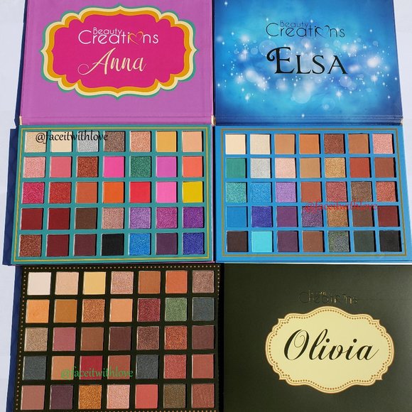 Beauty Creations Other - 3 PCS Anna Elsa & Olivia Eyeshadow Palettes